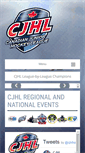Mobile Screenshot of cjhlhockey.com