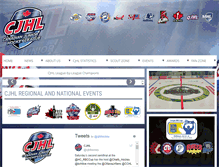 Tablet Screenshot of cjhlhockey.com
